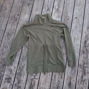 Nike Get Fit Olive Green Mock Neck Pullover XS